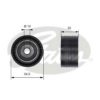 GATES T41237 Deflection/Guide Pulley, timing belt